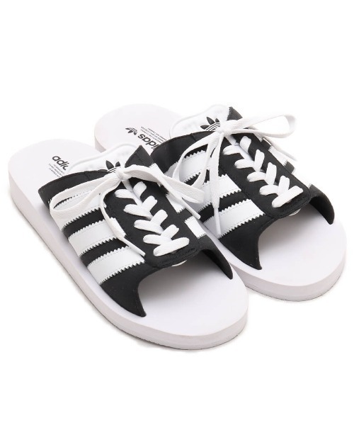 サンダル・ミュール adidas Gazelle Beach Black White adidas サンダル GAZELLE BEACH W / アディダス ガゼル ビーチ