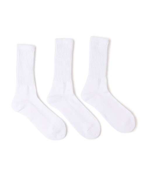 SHIPS any 靴下 any: 3足セット クルーソックス メンズ : ZOZOTOWN