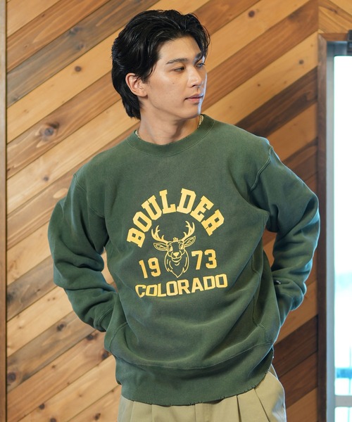 裏起毛トレーナー新品タグ付き 90s】チャンピオン 刺繍ロゴ ワンポイント ビッグサイズ 裏起毛