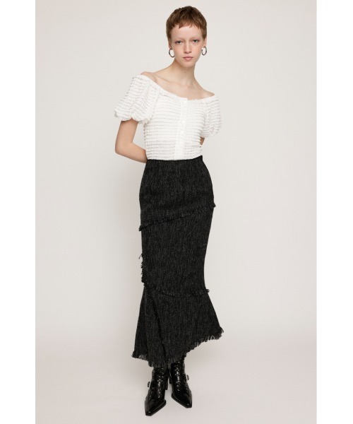 SLY スカート RIPPED EDGE L/SK リップド エッジ ロングスカート