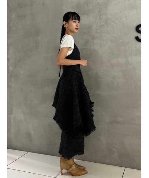 SLY スカート RIPPED EDGE L/SK リップド エッジ ロングスカート