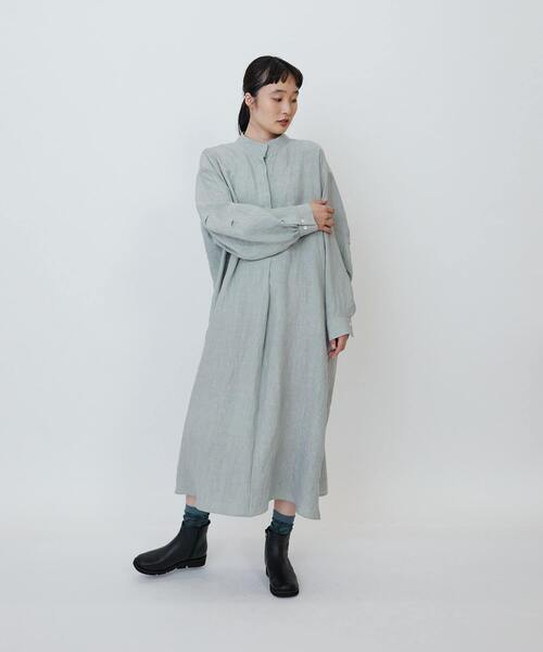 LOISIR ワンピース グランジリネンアトリエワンピース