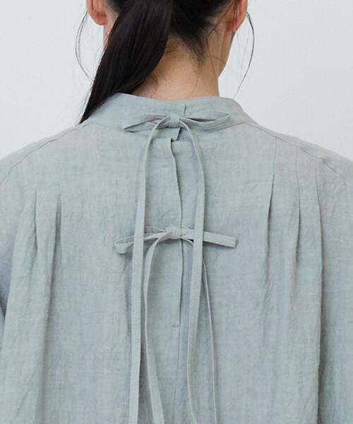 【新品】ロワジール LOISIR ロワズィール 黒 麻100% リネンワンピース LOISIR ワンピース グランジリネンアトリエワンピース
