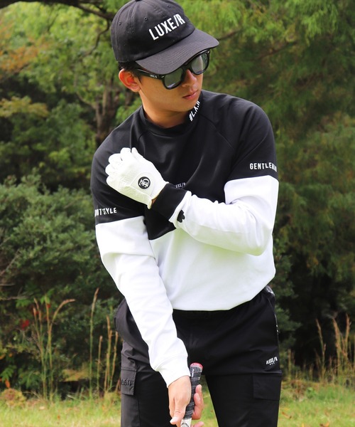 tシャツ (RM)「LUXE/R GOLF」ストレッチ スムース バイカラー