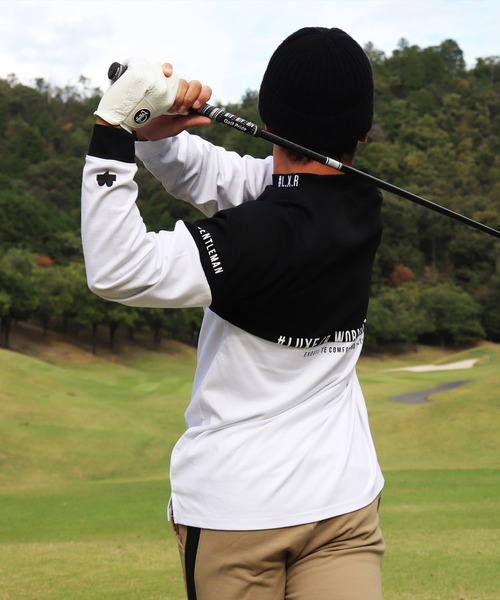 tシャツ (RM)「LUXE/R GOLF」ストレッチ スムース バイカラー