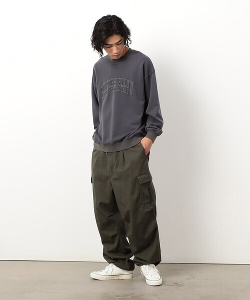 Purple&Yellow（パープルアンドイエロー） tシャツ フロスト加工ロゴ