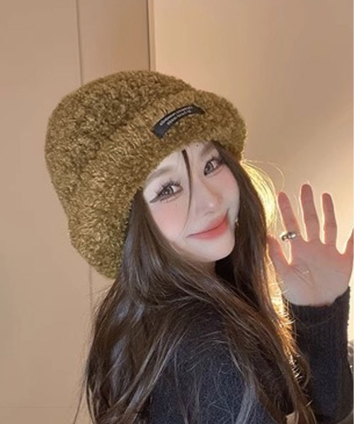 ニット帽 ニットキャップ ベアー ボア レディース : ZOZOTOWN