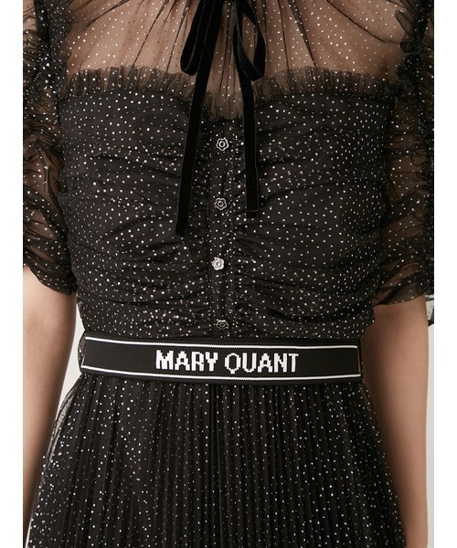 【Lily brown】ドットチュールワンピース LILY BROWN ワンピース 「LILY BROWN×MARY QUANT」ベルトセット