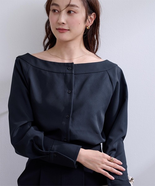 福袋 オンライン ohta navy (ネイビーブラウス) brouse トップス