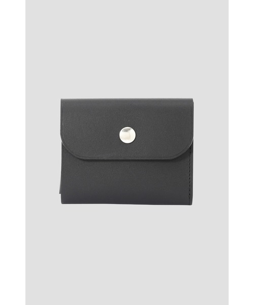 MARGARET HOWELL OILED LEATHER ブラック二つ折り財布 MARGARET HOWELL 財布 OILED LEATHER メンズ レディース
