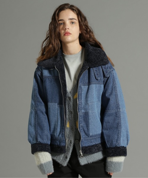 AVIREX ブルゾン アウター 「Belle LINE」DENIM B-3 JACKET