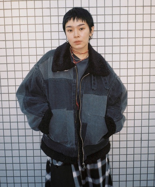 国内発送☆AVIREX☆DENIM B-3 JACKET/デニムB-3 AVIREX ブルゾン アウター 「Belle LINE」DENIM B-3 JACKET