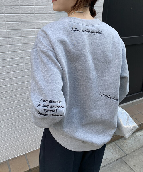 DouDou tシャツ 「新色追加/WEB限定」ランダム刺繍プルオーバー