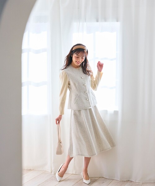 フェルゥ♡春ツイードスーツ セットアップ Feroux - フェルゥ♡春ツイードスーツ セットアップの通販 by 対応