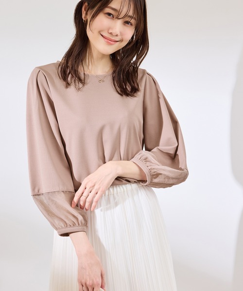 ROPE' PICNIC tシャツ 「WEB限定カラー:ネイビー，ピンク」袖