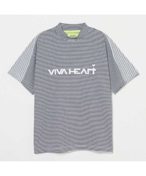 VIVA HEART(ビバハート) シャツ 「VIVA HEART/GOLF」ボーダーコンビ VIVA HEART(ビバハート) シャツ 「VIVA HEART/GOLF」ボーダーコンビ