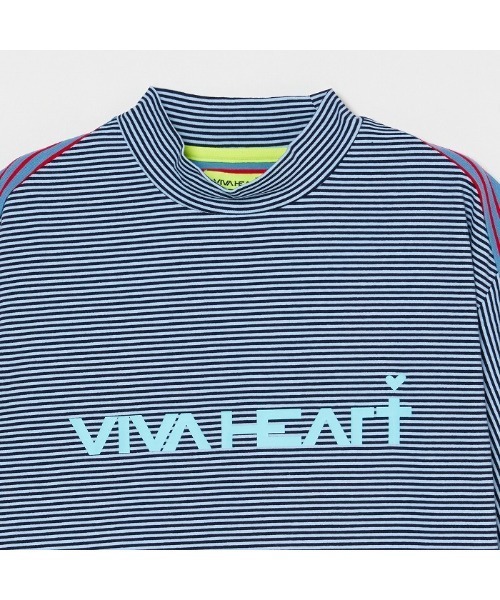 VIVA HEART（ビバハート） シャツ 「VIVA HEART/GOLF」ボーダーコンビ