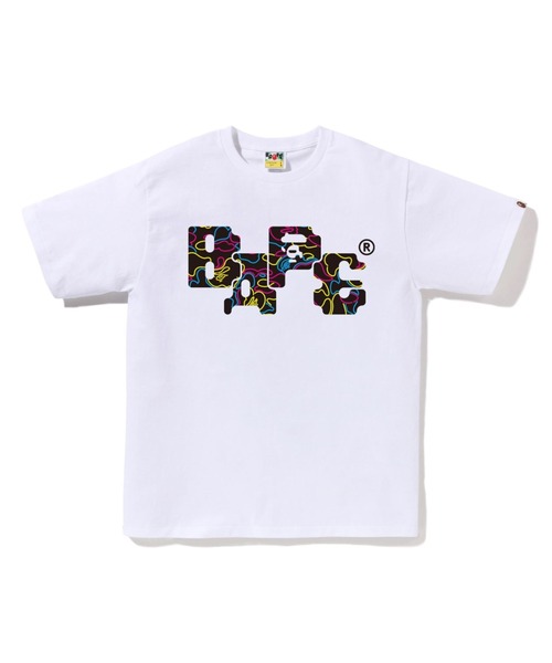 A BATHING APE tシャツ NEON CAMO 8BIT BAPE LOGO TEE メンズ