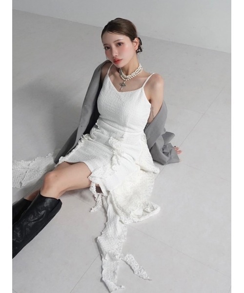 Darich ワンピース Darich（ダーリッチ）の「ジャガードロゴニットミニワンピース