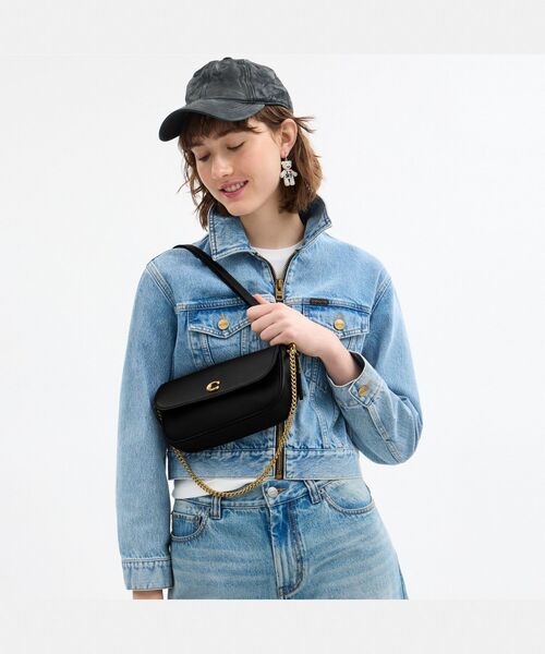 COACH ショルダーバッグ バッグ ブルック フラップ チェーン