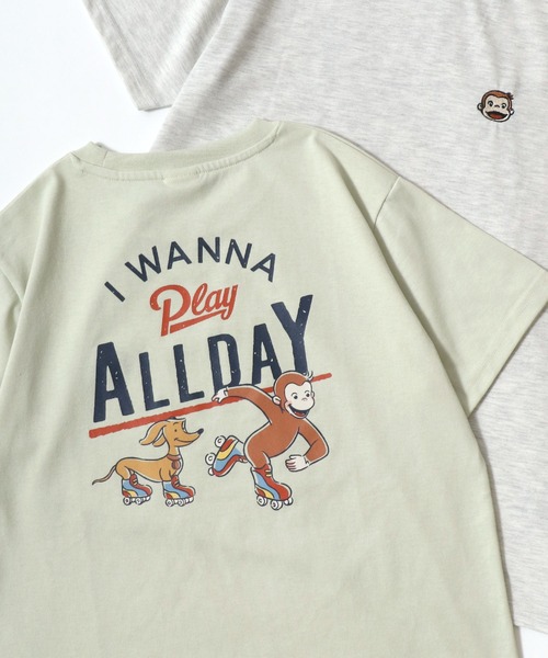 おさるのジョージ　Tシャツ　古着 レディース 古着 90s Canada製 Curious George おさるのジョージ