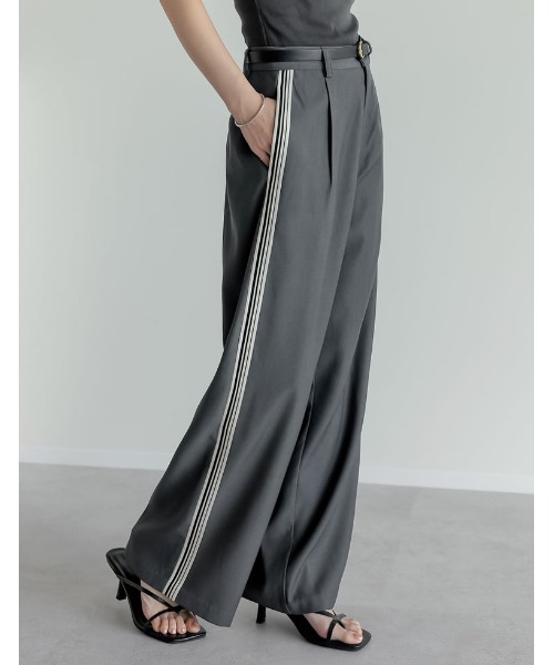 Re:EDIT パンツ 「低身長/高身長サイズ有」ソフトツイルサイド