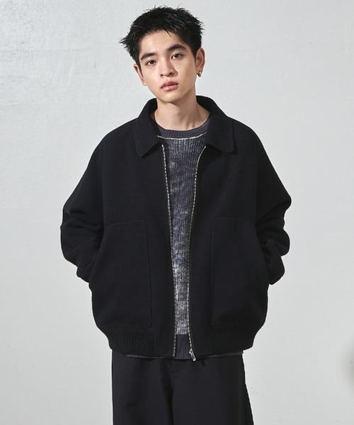 elu_l ジップアップドレス&ライトアウター ブラウン Lui's（ルイス） ジップアップブルゾン S ブラウン メンズ : ZOZOTOWN