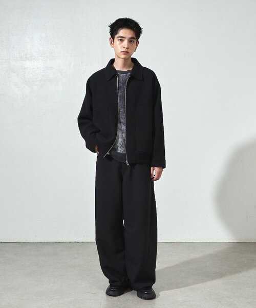 Lui's ルイス セットアップ 黒 ブラック オーバーサイズ S Lui's（ルイス） ジップアップブルゾン S ブラウン メンズ : ZOZOTOWN