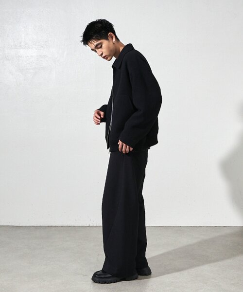 Lui's ルイス セットアップ 黒 ブラック オーバーサイズ S Lui's（ルイス） ジップアップブルゾン S ブラウン メンズ : ZOZOTOWN