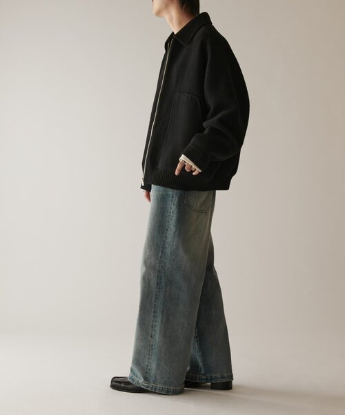 Lui's（ルイス） ジップアップブルゾン S ブラウン メンズ : ZOZOTOWN