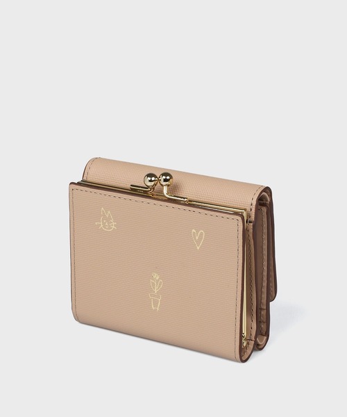 Paul Smith 財布 ミックスドゥードゥル 3つ折りがま口財布