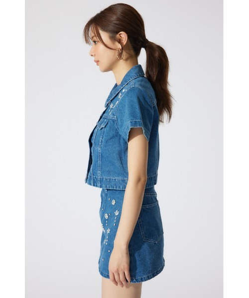 rienda リエンダ ゴムギャザーショートデニムジャケット 楽天市場】【SALE／50%OFF】ゴムギャザーショート DENIM JK