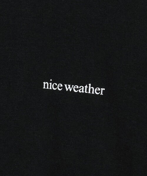 【NICE WEATHER】TUBULAR T-SHIRT ロゴ Tシャツ 男女兼用 NICE WEATHER tシャツ 「NICE WEATHER」チューブラー Tシャツ
