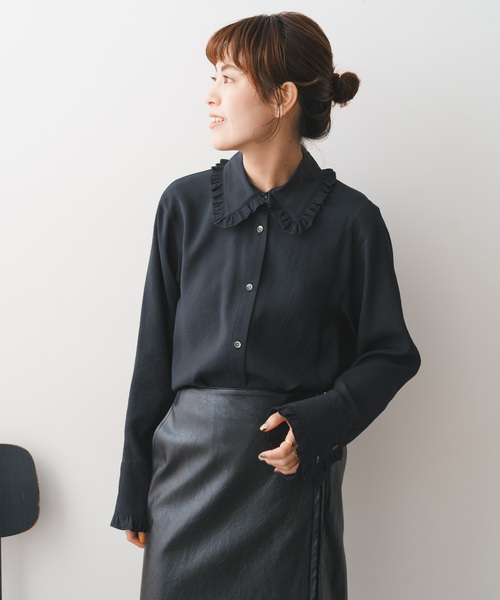 Spick＆Span 「Spick & Span」 長袖ブラウス FREE ブルー