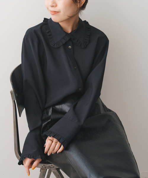 Spick＆Span 「Spick & Span」 長袖ブラウス FREE ブルー
