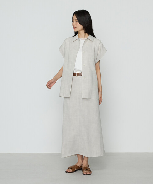 COMME CA ベスト ジレ シアーボイル レディース : ZOZOTOWN