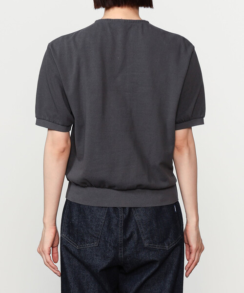 SCYE BASICS tシャツ | 「別注」コットンピケ ヘンリーネックT