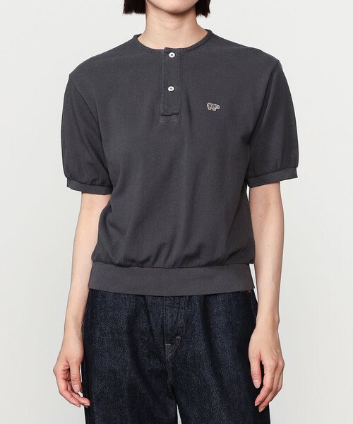 SCYE BASICS tシャツ | 「別注」コットンピケ ヘンリーネックT