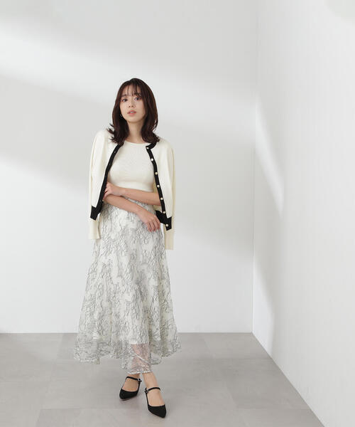 「NATURAL BEAUTY BASIC」 ニットアンサンブル FREE ブルー系その他6 レディース NATURAL BEAUTY BASIC 「NATURAL BASIC」 ニットアンサンブル