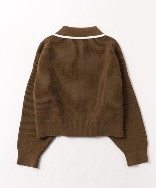 「Ray BEAMS」 ニットカーディガン「FRED PERRYコラボ」 SMALL ネイビー レディース Ray BEAMS（レイ ビームス）【別注】FRED PERRY / KNITTED