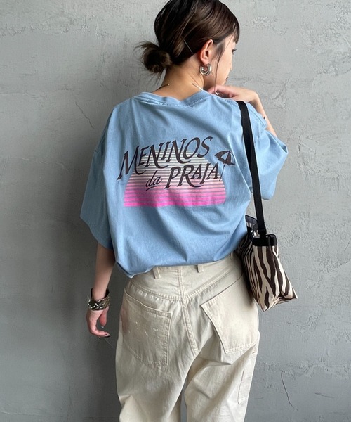 tシャツ 「THE SHINZONE/ザ シンゾーン」 MENINOS DA PRAIA バックプリントTシャツ レディース THE SHINZONE tシャツ 「THE SHINZONE/ザ シンゾーン」 MENINOS