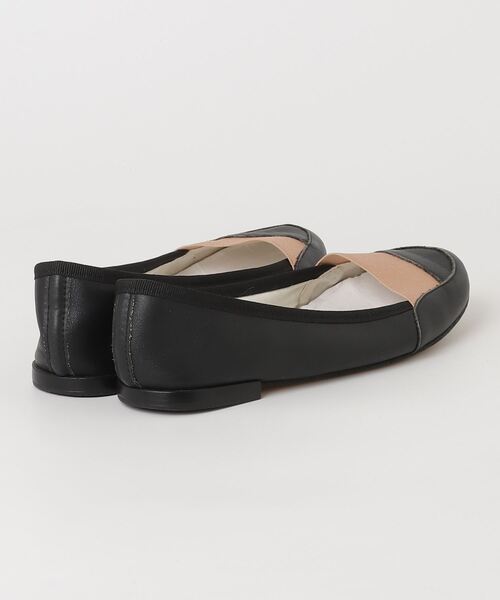 repetto ブラック ポインテッドトゥ フラットシューズ 38