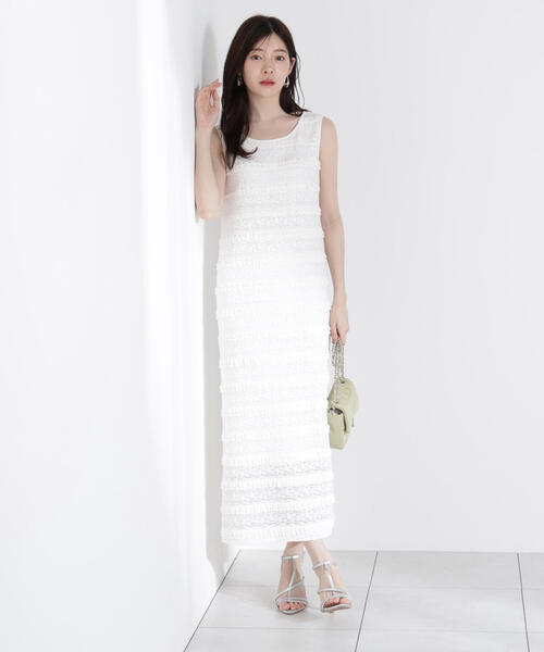 PROPORTION BODY DRESSING ワンピース カットレースノースリーブ