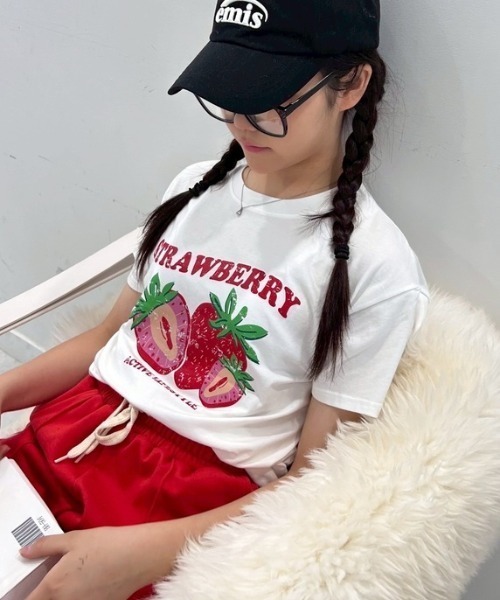 tシャツ ipugo/イプゴ ストロベリーTEE レディース ipugo tシャツ ipugo/イプゴ ストロベリーTEE レディース