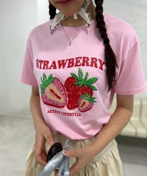 tシャツ ipugo/イプゴ ストロベリーTEE レディース