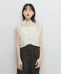 ブラウス シャツ ショルダータックコンパクトシャツ レディース｜ZOZOTOWN Yahoo!店