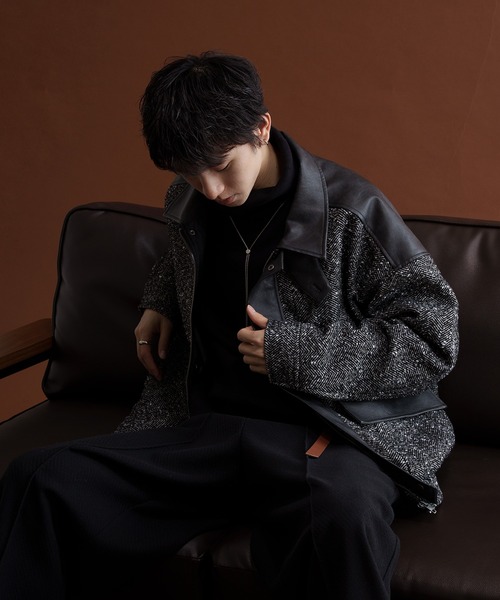 「epnok」 ブルゾン MEDIUM ブラック メンズ_画像2