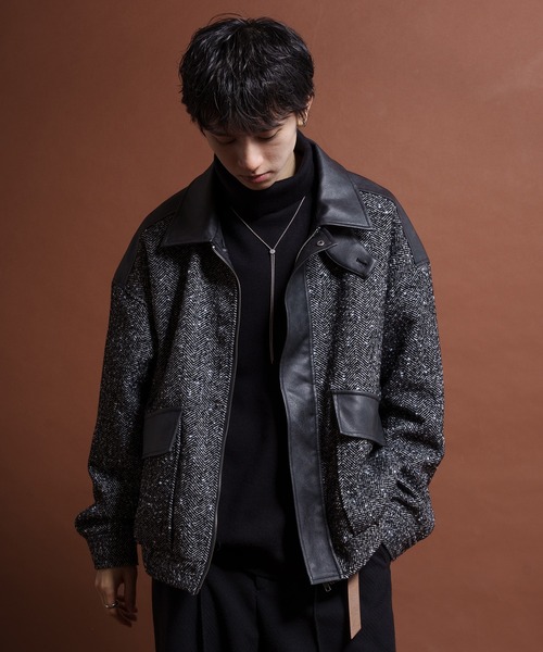 「epnok」 ブルゾン MEDIUM ブラック メンズ_画像3