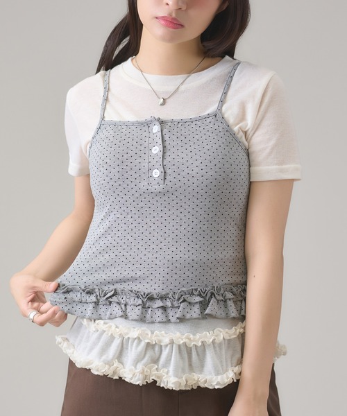 apres jour mignon（アプレジュールミニョン） tシャツ 半袖 フリル