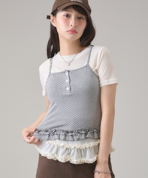 apres jour mignon（アプレジュールミニョン） tシャツ 半袖 フリル